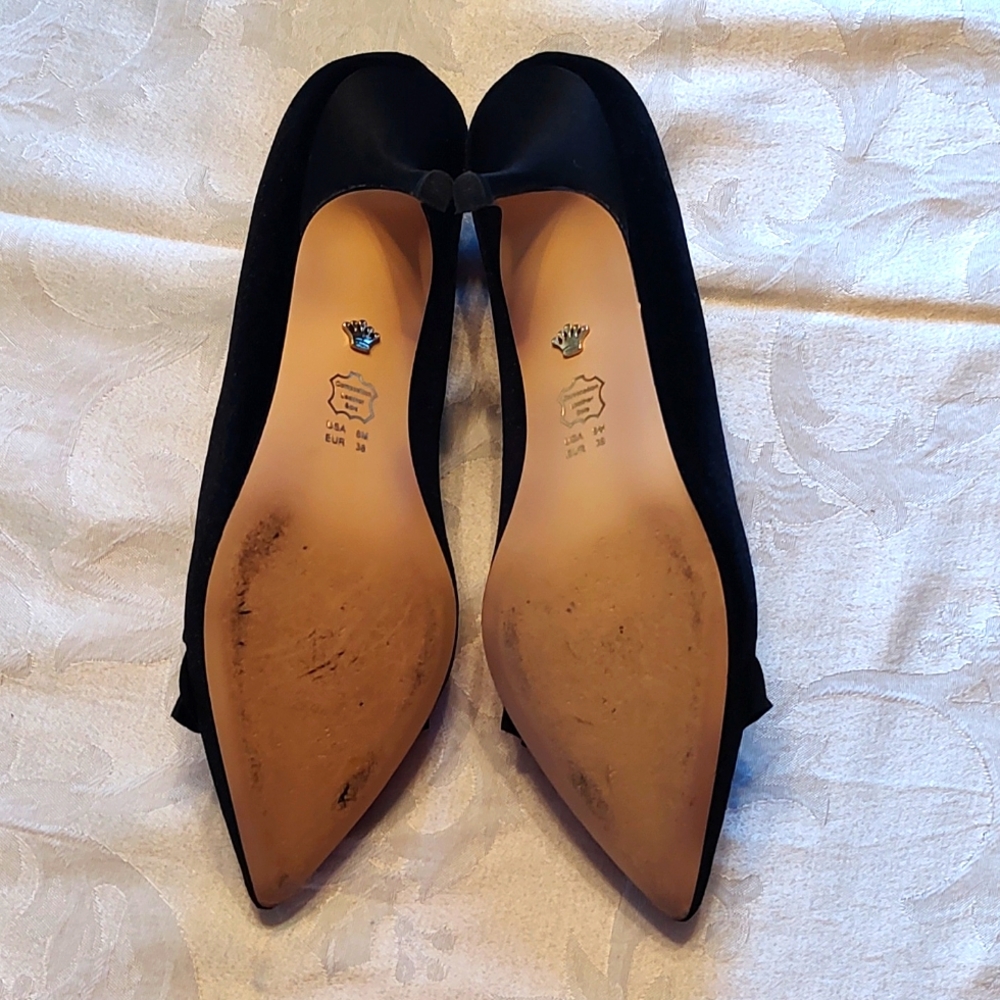 Black Velvet Heels - Picture 4 of 7
